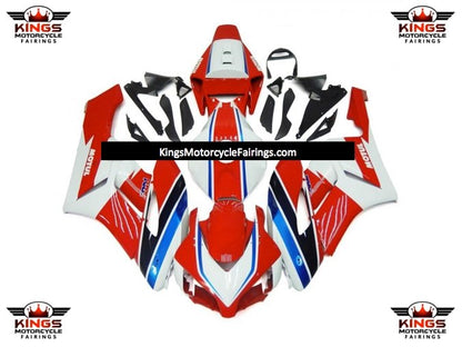 Red, White and Blue Motul Fairing Kit for a 2004 and 2005 Honda CBR1000RR motorcycle