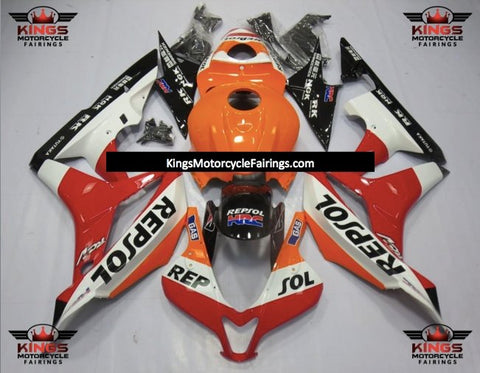 Honda CBR600RR (2007-2008) Red, White, Orange & Black Repsol Fairings