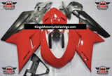 Red and Matte Black Fairing Kit for a 2007, 2008, 2009, 2010, 2011 & 2012 Ducati 1198 motorcycle