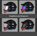 RHKC Motorcycle Helmet with Goggle at KingsMotorcycleFairings.com