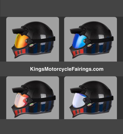 RHKC Motorcycle Helmet with Goggle at KingsMotorcycleFairings.com