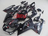 Matte Black and Gloss Black Fairing Kit for a 2006, 2007, 2008, 2009, 2010, 2011 Aprilia RS125 motorcycle