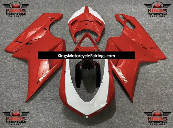 Ducati 1198 (2007-2012) Red & White Fairings