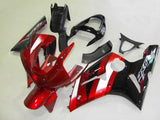Red, Black and White Fairing Kit for a 2003 & 2004 Kawasaki ZX-6R 636 motorcycle