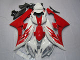 Red and White Fairing Kit for a 2006 & 2007 Yamaha YZF-R6 motorcycle