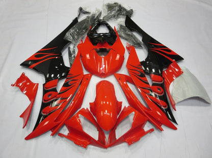 Yamaha YZF-R6 (2008-2016) Red & Black Flame Fairings