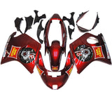 Red San Carlo Fairing Kit for a 1996, 1997, 1998, 1999, 2000, 2001, 2002, 2003, 2004, 2005, 2006 & 2007 Honda CBR1100XX Super Blackbird motorcycle