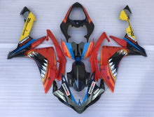 Black and Red Shark Teeth Fairing Kit for a 2007 & 2008 Yamaha YZF-R1 motorcycle