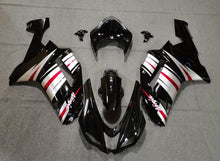 Fairing kit for a Kawasaki Ninja ZX6R 636 (2007-2008) Black, Silver & Red