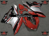 Red, Silver and Black Performance Fairing Kit for a 2011, 2012, 2013 & 2014 Ducati 1199 motorcycle