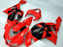 Fairing kit for a Kawasaki Ninja ZX6R 636 (2007-2008) Red & Black Skulls