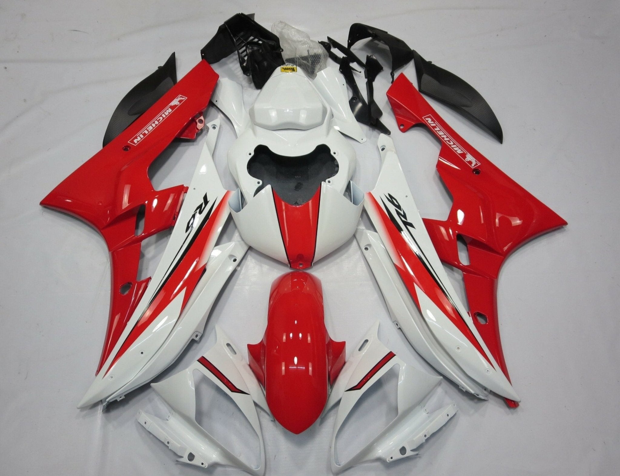 Yamaha YZF-R6 (2006-2007) White & Red Fairings