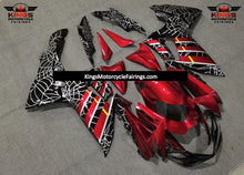 Suzuki GSXR600 (2011-2023) Red, Black & Silver Spider Web Fairings at KingsMotorcycleFairings.com