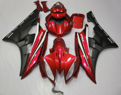 Red, Black and White Fairing Kit for a 2006 & 2007 Yamaha YZF-R6 motorcycle