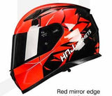 Red and Black Edge HNJ Full-Face Motorcycle Helmet is brought to you by KingsMotorcycleFairings.com