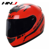 The Red and Black HNJ Full-Face Motorcycle Helmet is brought to you by Kings Motorcycle Fairings