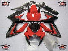 Suzuki GSXR600 (2006-2007) Red, Black & Gray Fairings