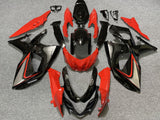 Red, Black and Silver Fairing Kit for a 2009, 2010, 2011, 2012, 2013, 2014, 2015 & 2016 Suzuki GSX-R1000 motorcycle