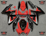 Suzuki GSXR600 (2006-2007) Red, Black & Silver Fairings