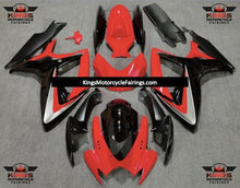 Suzuki GSXR750 (2006-2007) Red, Black & Silver Fairings