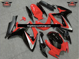 Red, Black and Silver Fairing Kit for a 2006 & 2007 Suzuki GSX-R600 motorcycle