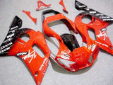 Red, Black and White Virgin Fairing Kit for a 1998, 1999, 2000, 2001 & 2002 Yamaha YZF-R6 motorcycle