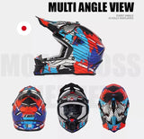 Zebra Dirt Bike Motorcycle Helmet - KingsMotorcycleFairings.com