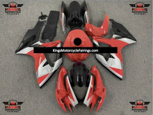 Red, Silver and Black Fairing Kit for a 2006 & 2007 Suzuki GSX-R600 motorcycle
