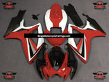 Red, White, Black and Silver Fairing Kit for a 2006 & 2007 Suzuki GSX-R750 motorcycle
