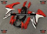 Red, White, Black and Silver Fairing Kit for a 2011, 2012, 2013, 2014, 2015, 2016, 2017, 2018, 2019, 2020 & 2021 Suzuki GSX-R750 motorcycle