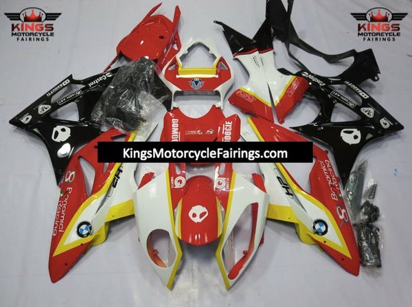 BMW S1000RR (2015-2016) Red, Yellow, White & Black Fairings