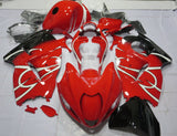 Red, White and Black Tribal Fairing Kit for a 1999, 2000, 2001, 2002, 2003, 2004, 2005, 2006, & 2007 Suzuki GSX-R1300 Hayabusa motorcycle