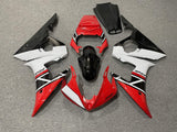 Red, White and Black Fairing Kit for a 2003 & 2004 Yamaha YZF-R6 motorcycle