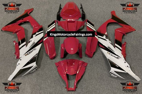 Fairing kit for a Kawasaki Ninja ZX10R (2011-2015) Red, White & Black