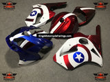 Red, White and Blue Captain America Fairing Kit for a 2002, 2003, 2004, 2005 & 2006 Kawasaki Ninja ZX-12R motorcycle