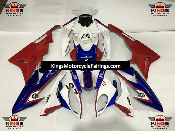 BMW S1000RR (2017-2018) Red, White & Blue Fairings