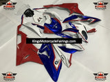Red, White and Blue Fairing Kit for a 2017 and 2018 BMW S1000RR motorcycle