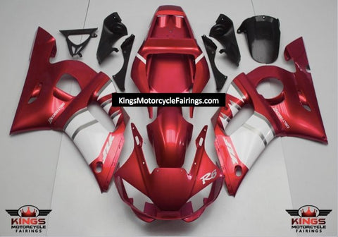 Yamaha YZF-R6 (1998-2002) Red, White & Silver Fairings