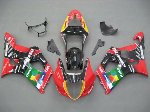Suzuki GSXR1000 (2003-2004) Red & Black JOMO Fairings