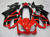 Red and Black Fairing Kit for a 2004, 2005, 2006, 2007 Honda CBR600F4i motorcycle