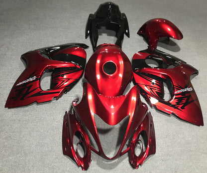 Red and Black Fairing Kit for a 2008, 2009, 2010, 2011, 2012, 2013, 2014, 2015, 2016, 2017, 2018 & 2019 Suzuki GSX-R1300 Hayabusa motorcy