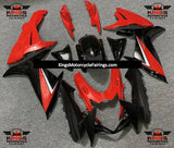 Red and Black Fairing Kit for a 2011, 2012, 2013, 2014, 2015, 2016, 2017, 2018, 2019, 2020, 2021, 2022 & 2023 Suzuki GSX-R750 motorcycle