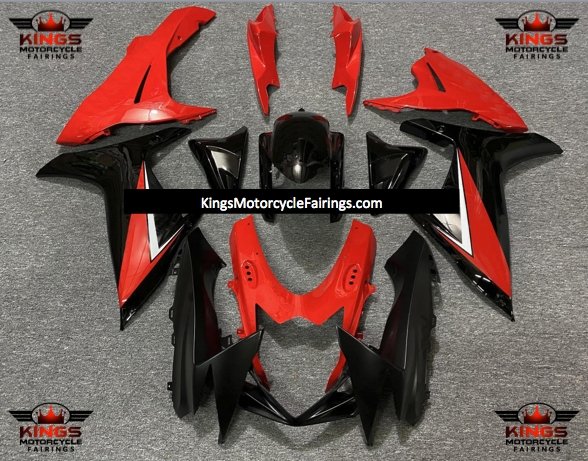 Suzuki GSXR600 (2011-2023) Red & Black Fairings at KingsMotorcycleFairings.com