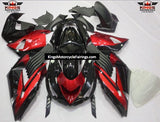 Fairing kit for a Kawasaki Ninja ZX14R (2006-2011) Black & Red at KingsMotorcycleFairings.com