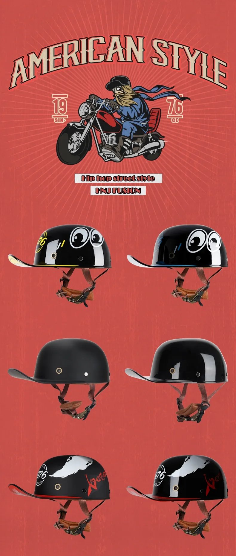 black and gold motorcycle king helmet Motorcycle Helmet, Matte Black, Gold Owl Retro Baseball Cap