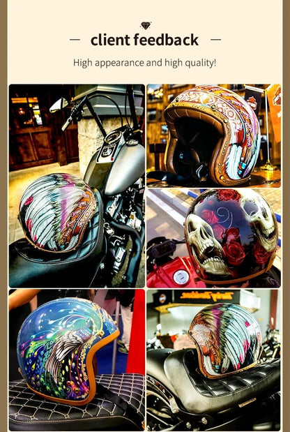 Retro Motorcycle Helmet is brought to you by KingsMotorcycleFairings.com