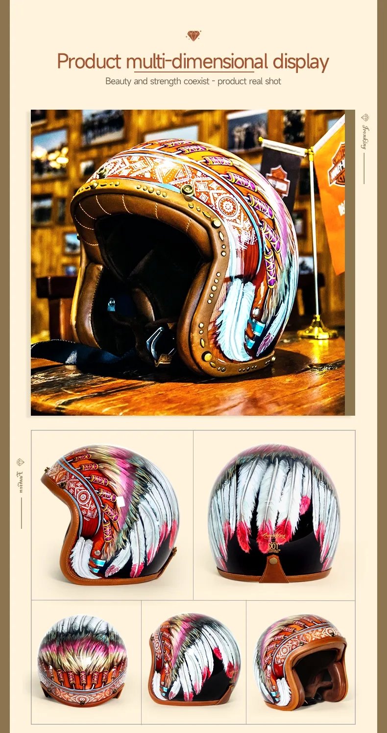 Hand Painted Motorcycle Helmet | Skeleton Rockstar