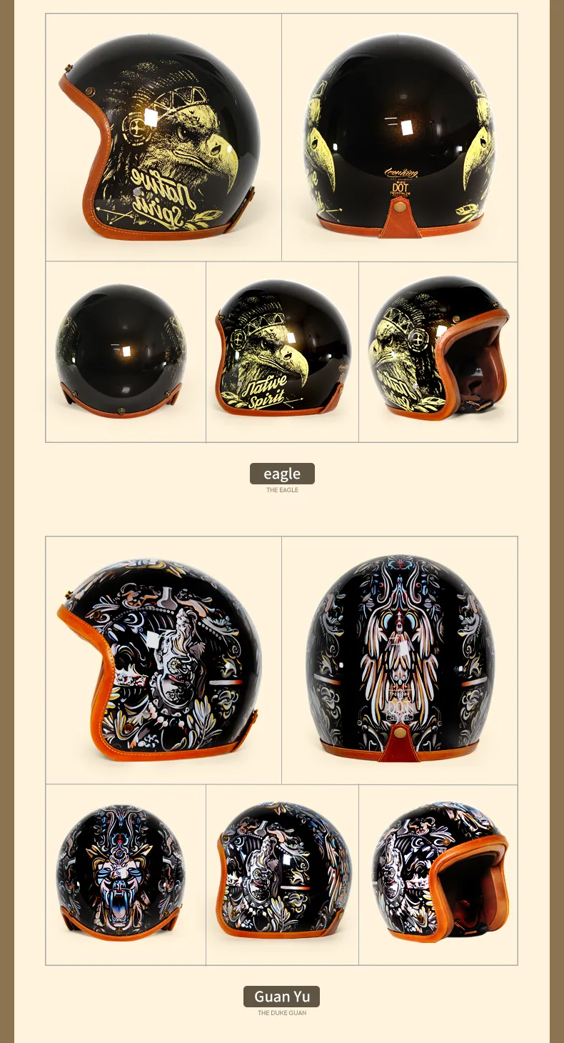 Retro Motorcycle Helmet is brought to you by KingsMotorcycleFairings.com