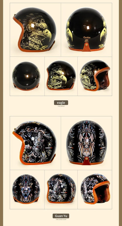 Retro Motorcycle Helmet is brought to you by KingsMotorcycleFairings.com