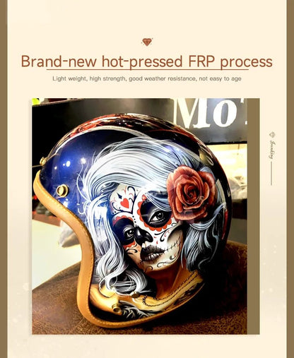 Retro Motorcycle Helmet is brought to you by KingsMotorcycleFairings.com